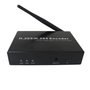 Encodeur vidéo HD WiFi avec sortie en boucle H.264 H.265, encodeur de diffusion en direct pour <span class=keywords><strong>Facebook</strong></span> YouTube RTMP SRT HLS IPTV - Product Image 1
