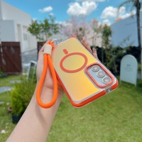 Étui magnétique avec bracelet pour Samsung Galaxy A05S A15 A25 A35 A55 A14 A24 A34 A54 A13 A53, recharge sans fil, coque changeante de couleur