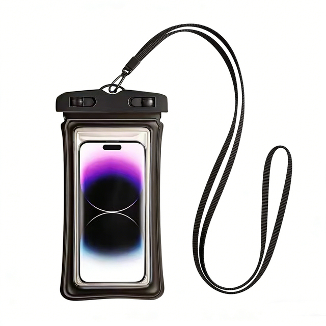 IPX8 Waterproof Phone Pouch for Frame Clear PVC Bag Removable Lanyard Full Cover 7 Inches Outdoor Activities Sports Swimming