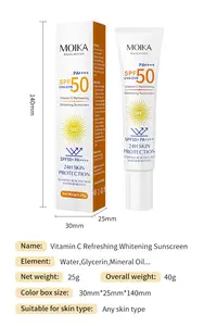 Crema solare leggera resistente all'acqua crema solare e crema per il viso senza Cast bianco