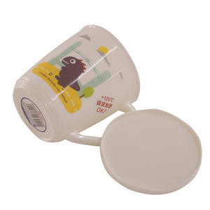 gelas plastik di plastica di grandi dimensioni sicuro forno a microonde tazza con coperchio - Product Image 5