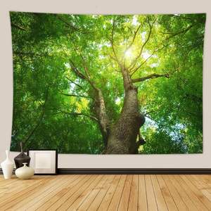 <span class=keywords><strong>Tapiz</strong></span> con Diseño Floral, Tapices de Pared con Motivos Florales, Tapete de Yoga de Poliéster, Decoración Rústica para el Hogar, Toalla, Alfombra, Decoración Romántica para la Pared - Product Image 3