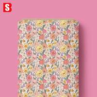Tissu en coton léger et doux Bessi 2026, imprimé numériquement avec de petits motifs floraux attrayants, idéal pour les vêtements d'enfants