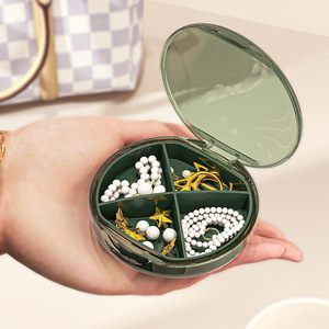 पोर्टेबल मिनी गोली बॉक्स बहु-रंग छोटे आयताकार प्लास्टिक आयोजक तीन भोजन के लिए दिन एल्यूमीनियम दवा अनुस्मारक भोजन के लिए - Product Image 3