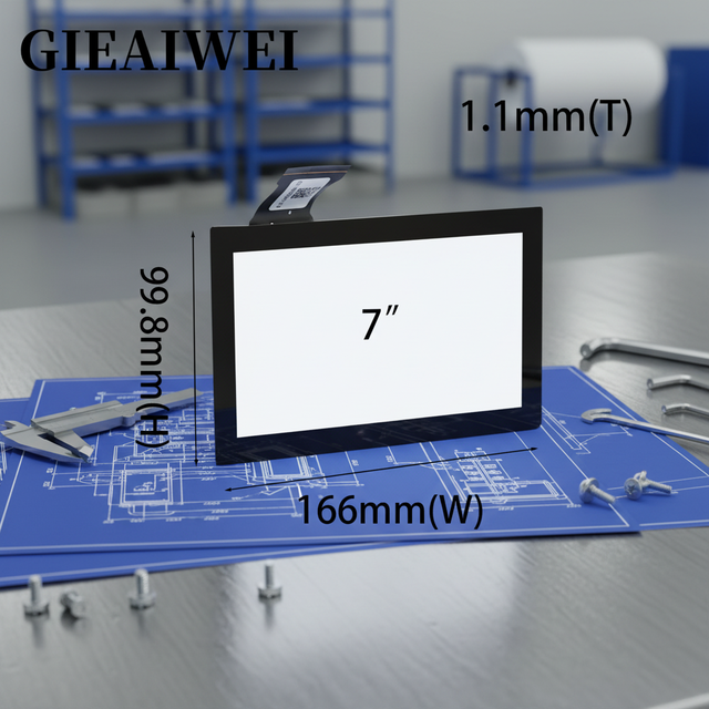 7 Inch Capacitive Touch Panels Multi-Touch With ILITEK Controller USB Interface for Industrial Medical Displays