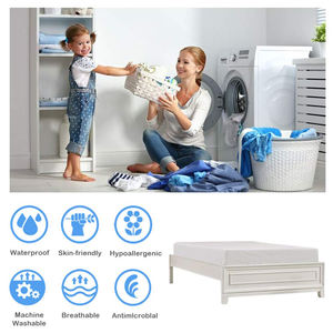 Hipoalerjenik dayanıklı su geçirmez anti-bakteri anti-toz Mite tüm sezon yatak koruyucu otel ve hastane kullanımı için - Product Image 5