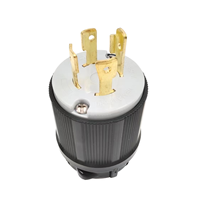 Connecteurs CA NEMA L15-30P triphasés 30A 250V à 4 broches avec verrouillage