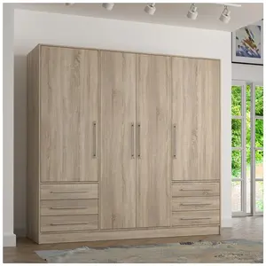 Prima Folding Door Wardrobe Organizer Bedroom Furniture White