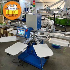 DGRUIDA Machine de sérigraphie rotative automatisée à <span class=keywords><strong>8</strong></span> stations, 2 couleurs, pour T-shirts, vêtements et textiles, bleue - Product Image 6