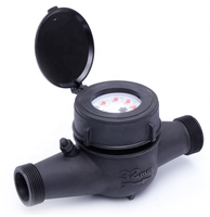 ISO 4064 Classe B Compteur d'eau multijet à roue à palettes en plastique IP68 Protection OEM personnalisable