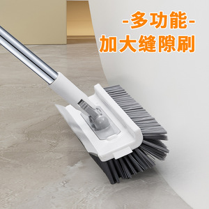 Cepillo para suelo de baño 5 en 1, multifuncional, para limpieza de azulejos, con mango largo y cerdas de nailon para juntas y superficies - Product Image 4