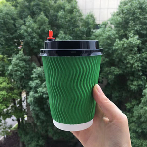 China Manufactured Embossed <b>Printer</b> Disposable Double Wall Ripple Paper Cups Unique Patterns Designs PE Coating Customized Logo - Product Image 3