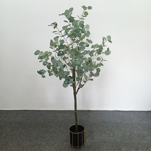 Simulazione eucalipto albero succulento vaso per interni bionico verde pianta decorazione per soggiorno pianta artificiale-149 - Product Image 4