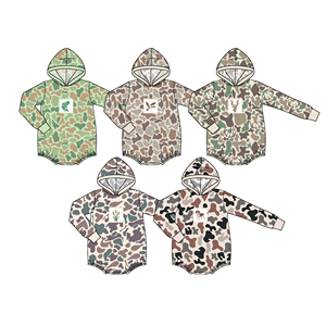 Ropa de Camuflaje Personalizada para Niños, 95% Algodón, 5% Elastano, Sudadera con Capucha, Mameluco Tipo Burbuja para Bebé, Ropa de Moda para Recién Nacidos - Product Image 1