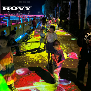 Máy chiếu sàn Laser ngoài trời Lập Bản Đồ 3D tất cả trong một màn hình tương tác thiết bị quảng cáo chiếu LCD Android 1920x1200 - Product Image 5