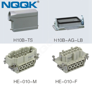 HDC-HE-010-03S 10 broches robuste monté en surface prises connecteur avec 2 leviers - Product Image 6