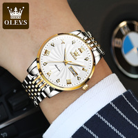 Montre-bracelet intelligente mécanique automatique en acier inoxydable de luxe de marque or avec logo personnalisé sport OEM 6630 OEM bon marché