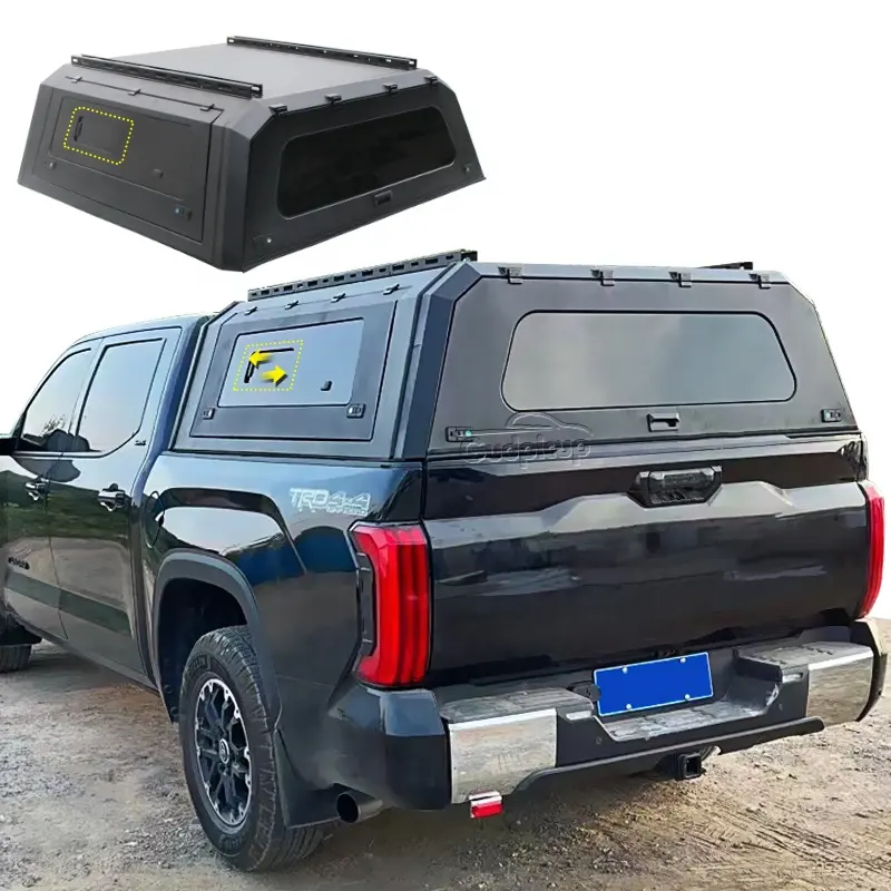 Dossel de caminhão com capota rígida de alumínio 4x4 personalizado à prova d'água para Toyota tundra rocco tacoma