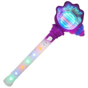 I giocattoli a Led lampeggianti rotanti Spinner stick illuminano la bacchetta magica della conchiglia - Product Image 1