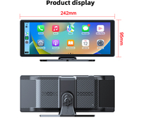 Écran intelligent portable sans fil CarPlay/Android Auto avec écran HD de 10,26 pouces, lecteur multimédia AirPlay Android Auto