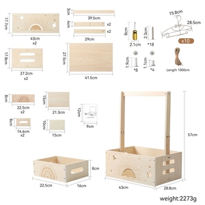 Keranjang penyimpanan anak-anak, keranjang penyimpanan anak-anak dengan pola matahari terbit, desain ringkas untuk mengatur dan dekorasi - Product Image 6