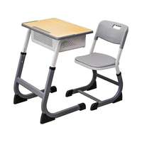 Ensemble de bureau et chaise d'école modernes en gros – Mobilier de classe réglable pour l'étude des élèves – Table confortable