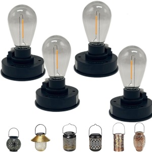 Dingyuan Solar <b>Bulb</b> Dual Color Lamp Holder 1.2V ABS Plastic For <b>Outdoor</b> <b>Lighting</b> - Product Image 3