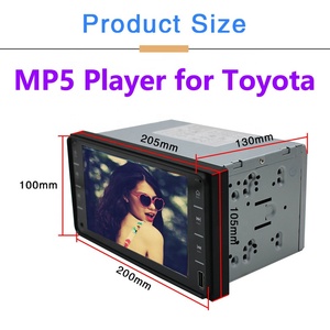 Exontek – lecteur vidéo MP5, écran tactile stéréo de voiture Double 2 Din avec télécommande, Support Radio FM pour Toyota, 7 pouces, 2022 - Product Image 6