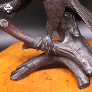 פסל ברונזה גדול של נשר, בגודל טבעי, מעוצב בהתאמה אישית, באיכות גבוהה, לאמנות מודרנית, לפארק או לבית. - Product Image 3