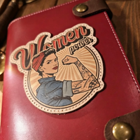 Carnet de notes personnalisé en cuir PU vintage pour femme, avec logo personnalisé, idéal pour le bureau et comme cadeau