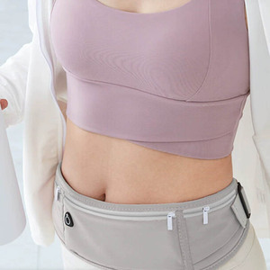 <span class=keywords><strong>Riñonera</strong></span> deportiva para correr, bolsa para teléfono móvil, Fitness al aire libre, multifuncional, impermeable, Invisible, Cinturón fino para correr - Product Image 4