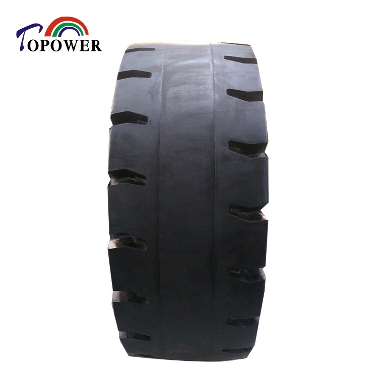 Durable Solid Tire Solid Tire with Strong Grip 20.5-25 Solid Tire Tire with Rim