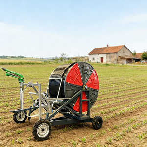 Büyük Ölçekli Çiftlik Hortumu Makarası Yağmurlama Tabancası Motorlu Su Pompası Esnek Kollu Sulama Sistemi - Product Image 6
