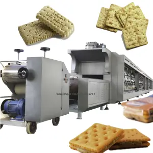 Linea di produzione professionale di biscotti al latte per tè linea di produzione di biscotti completamente automatica per l'utilizzo di impianti