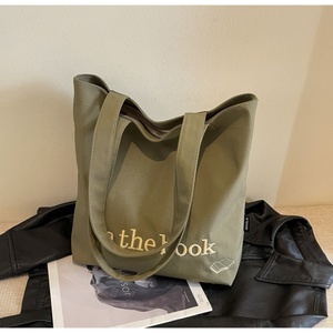 New Design <b>Heavy</b> <b>Duty</b> Cotton Tote Bag 20 Inches with 3D Embroidery Logo Women Bag for Travel - Product Image 5