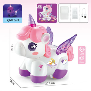 DWI-<span class=keywords><strong>Robot</strong></span> <span class=keywords><strong>Licorne</strong></span> Électrique Éducatif, <span class=keywords><strong>Jouet</strong></span> avec Musique et Lumière, <span class=keywords><strong>Jouet</strong></span> Animal Mignon pour Enfant - Product Image 4