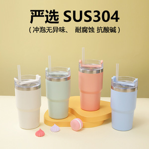 Stainless Steel Tumbler 15oz Insulated With Straw Travel Water <b>Bottle</b> - Product Image 4