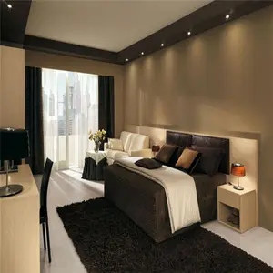 موجزة تصميم جديد المهنية مخصص الحديثة الشمال الخشب أثاث الفندق غرفة نوم الحديثة