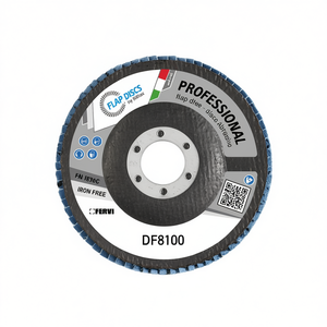 Disque à lamelles professionnel Fervi DF8100, disque abrasif sans fer pour le ponçage du métal - Product Image 1