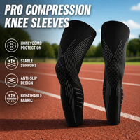 Manchon de compression long pour les jambes, pour le soulagement de la douleur, la récupération musculaire et la promotion de la circulation.