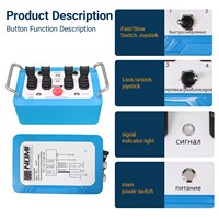 hydraulique joystick vanne directionnelle 4 leviers camion grue radio kits de télécommande intelligents