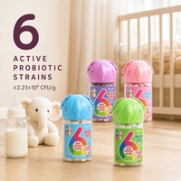 Yaourt lyophilisé pour bébé avec morceaux de fruits, 6 probiotiques actifs, sûr à avaler, format voyage, boîte de 14g