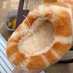 XIXITIAO bon marché Noël fourrure floue dames diapositives confortables pantoufles d'hiver <span class=keywords><strong>de</strong></span> Chine 2023 pantoufles en peluche pour enfants enfants femmes - Product Image 3