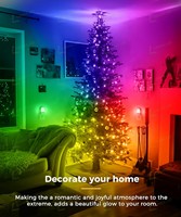 Veilleuses LOHAS à 8 couleurs changeantes avec capteur crépusculaire, veilleuses LED RGB à brancher pour la décoration de chambre à coucher, chambre d'enfants, cadeau