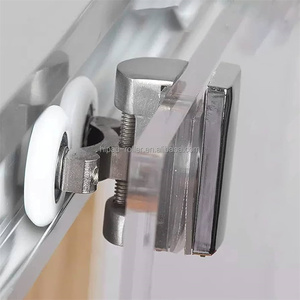 Système de porte coulissante à 4 roulettes d'usine, porte coulissante à enjoliveur, roulettes de porte coulissante, roulettes de porte coulissante pour porte en <span class=keywords><strong>bois</strong></span> - Product Image 2