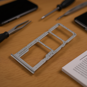 Vassoio per schede SIM e Micro SD Samsung per Galaxy A51 A515F Argento - Product Image 3