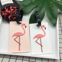 Étiquettes de bagages en PVC souple de haute qualité, personnalisées, avec motifs de dessins animés, breloques pour sacs et étiquettes pour cartes d'embarquement d'avion