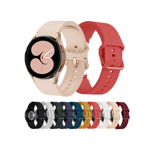 Bracelet de montre en caoutchouc pour Samsung <span class=keywords><strong>Galaxy</strong></span> <span class=keywords><strong>Watch4</strong></span> <span class=keywords><strong>44mm</strong></span> 40mm bracelets de montre intelligente accessoires Bracelet de montre coloré - Product Image 1