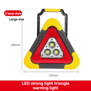 Luce Stroboscopica LED COB Ricaricabile USB, Lampada di Emergenza Riflettente in ABS PC a Forma Triangolare, Segnale Stradale per Veicoli - Product Image 6