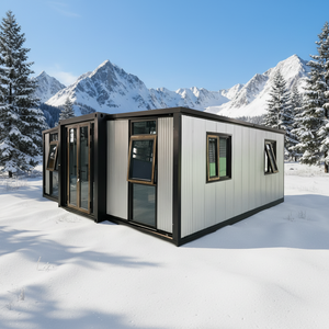 <span class=keywords><strong>Maison</strong></span> de conteneurs de luxe extensible de 40 pieds, 3 chambres, 2 salles de bain, préfabriquée, modulaire, en conteneurs maritimes - Product Image 1